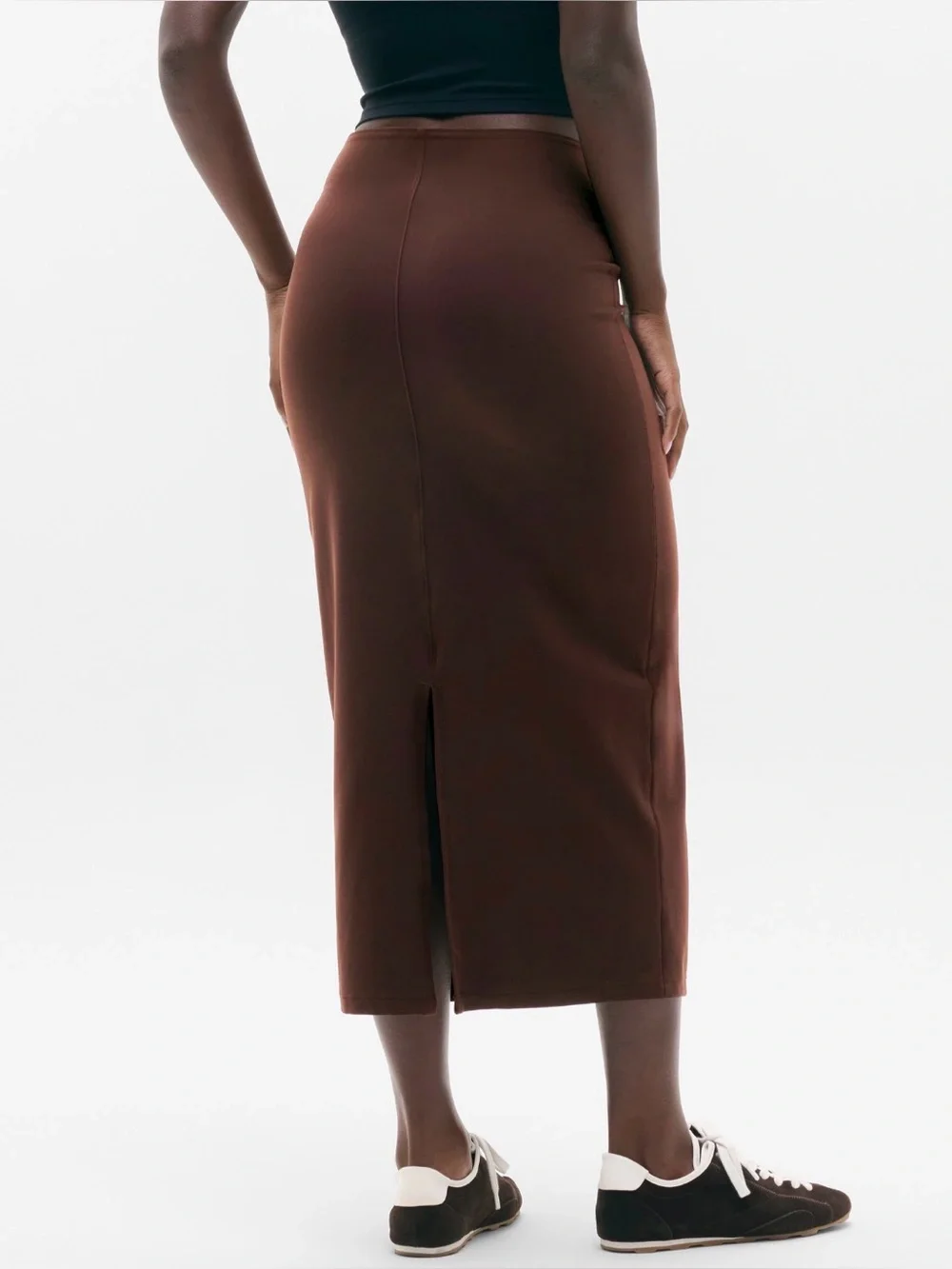 NWT Athleta Be Free Brownstone Maxi Skirt Size XL (#757016)